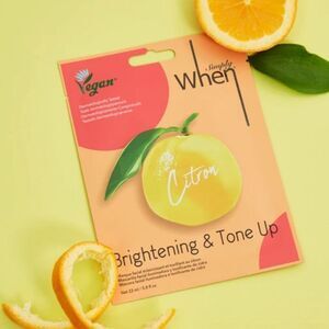 Simply When Citron Brightening & ToneUp Sheet Mask